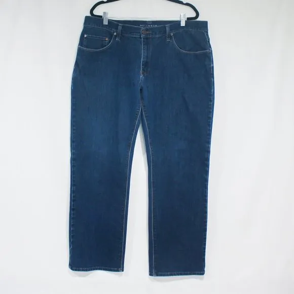 Mott & Bow Broome Straight Leg Jeans 38x32 Blue Jean Men's Pants