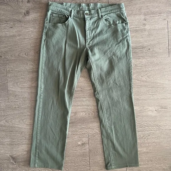 Mott and Bow Slim Mercer Jeans in Moss Green - 38w x 30l