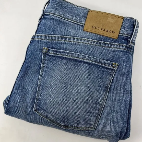 Mott & Bow Men's 33 Skinny Light Wash Denim Blue Jeans