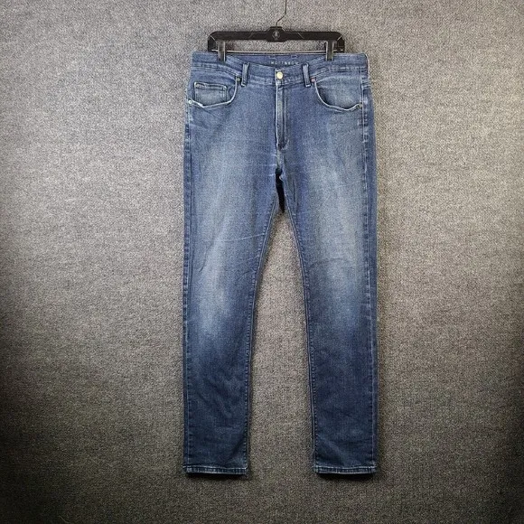 Mott & Bow Jeans Mens Size 35 x 34 Slim Fit Stretch Dark Wash