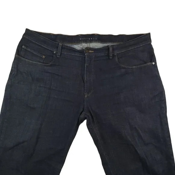 Mott & Bow Jeans 40x32 Men's Relaxed Straight Wooster Stone Wide Leg Dad Stretch