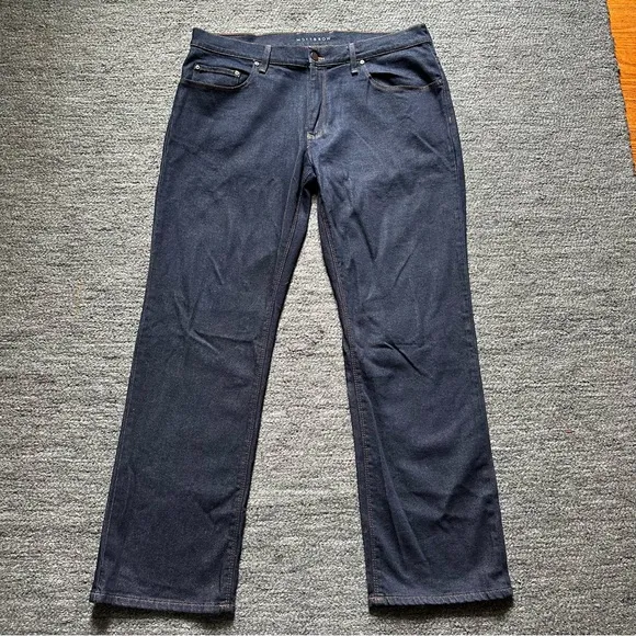 Mott And Bow Jeans Men 38X32 Dark Wash Straight Leg Stretch Classic Denim