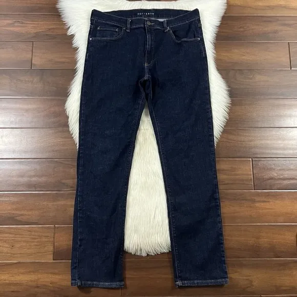 Mott & Bow Men's Size 38 X 32 Dark Wash Wooster Slim Denim Jeans