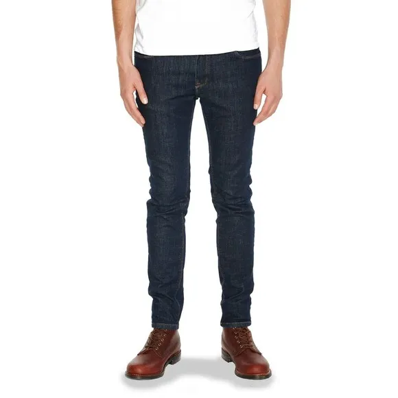 Mott & Bow Jeans Men's Size 29 x 32 Skinny Wooster Fit Dark Wash Stretch Tapered