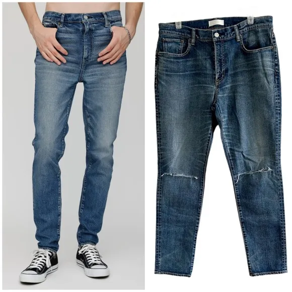 Moussy Vintage Men’s Willis Skinny Straight Leg Jeans