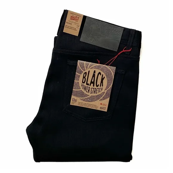 NWT Naked & Famous Denim Weird Guy Black Power Stretch Denim
          
      Boutique