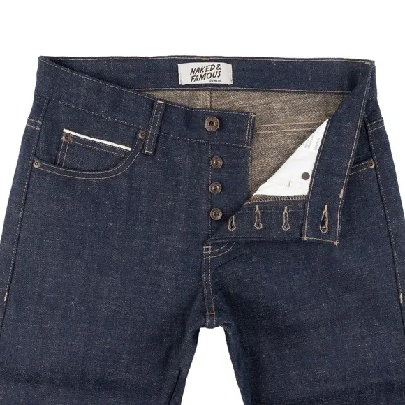 Naked & Famous Super Guy Jeans Huntsman Selvedge Sz 31