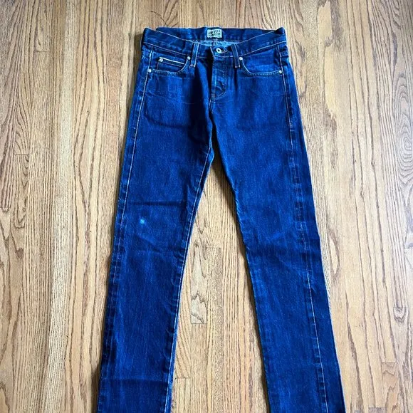 NAKED & FAMOUS Blue 100% Cotton Skinny Guy Selvedge Denim Jeans  Mens Size 30