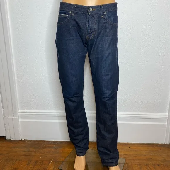 Naked & Famous Skinny Guy Jeans Mens Size 33X34 Left Hand Twill Selvedge  VGUC