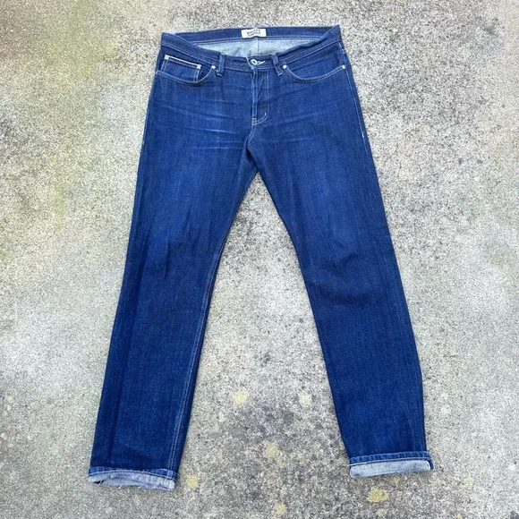 Naked And Famous Selvedge Denim 36 Straight Fit Blue Jeans
