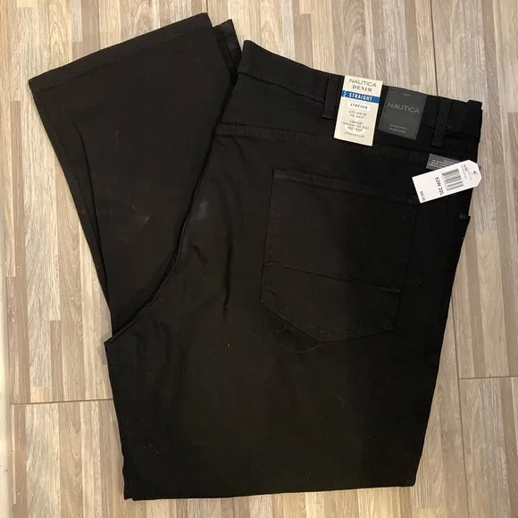 Nautica men’s black denim jeans size 52X32 NWT
          
      NWT