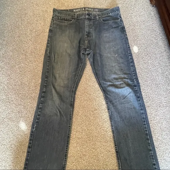 Nautical Jeans Co Straight Fit Blue Jeans 36x32