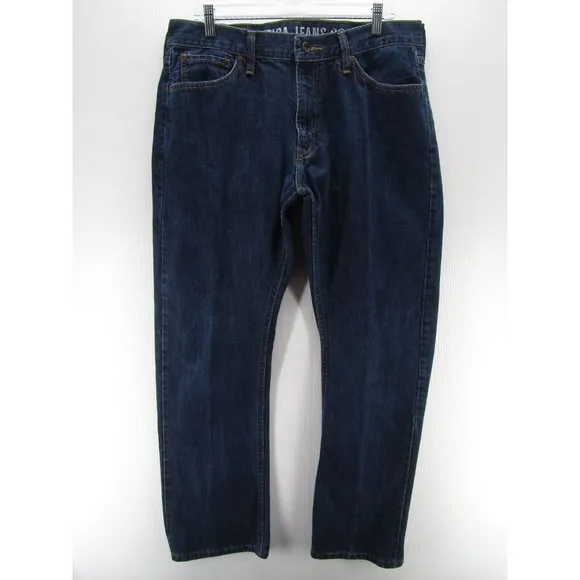 Nautica Jeans 36X32 Bootcut Denim Loose Y2K Work Pants Outdoor Preppy