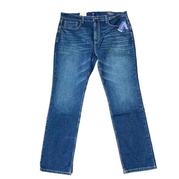 Nautica Jeans Mens 38x30 Medium Blue Wash Denim Stretch Straight Leg Pockets New
          
      NWT