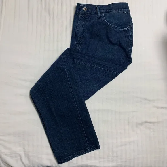 Nautica Men’s 36 32 Jeans Dark Wash Straight Fit Stretch COmfortable Winter
