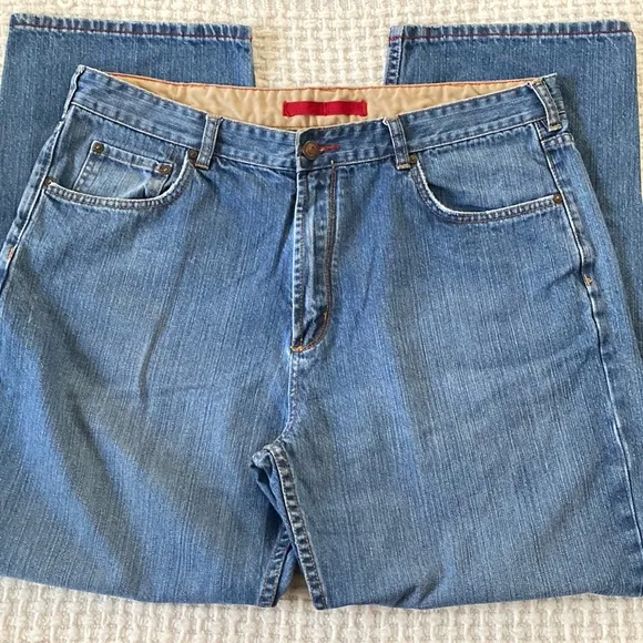 Nautica mens relax fit blue jeans size 38W x 30L