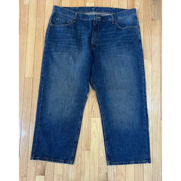 Nautica Jeans Co Relaxed Fit Blue Jean's 100% Cotton Men's Size 44x28 Dark Wash
