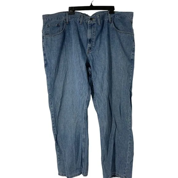 Mens Nautica Classic Straight Relaxed Leg Jeans Size 50 Light Blue Wash 5162