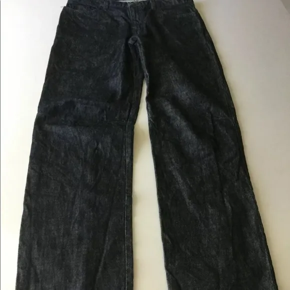NEIL BARRETT Men's Biker Motorcycle Jeans Dark Zip