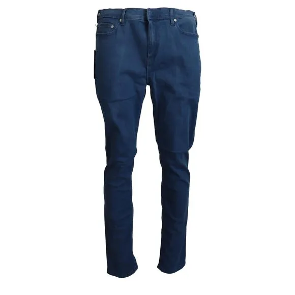 Neil Barrett Blue Cotton Stretch Men Casual Denim Jeans
          
      NWT