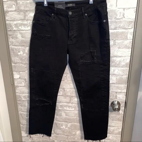 Nwt Mens Neuw Lou crop leg distressed patchwork jeans sz31
          
      NWT