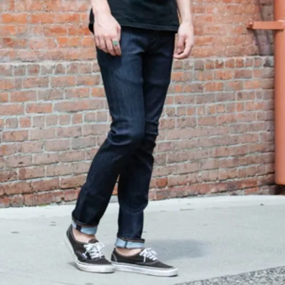 Neuw Iggy Skinny  Dark Rinse Raw Indigo Stretch Jeans 33 x 32