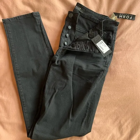 NEUW mens 4 button black jeans
          
      NWT