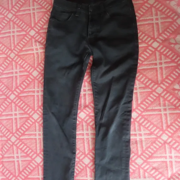 Neuw Lou Slim Jeans Mens Size 28x32 Black  Denim Button Fly (29x30.5)