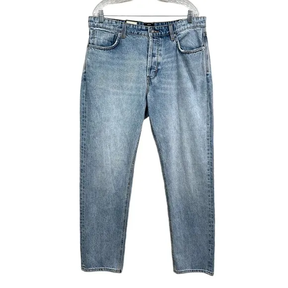 Neuw Ray Straight Jeans Regular Fit Button Fly Light Blue Indigo Men Sz 36 x 30
          
      Boutique