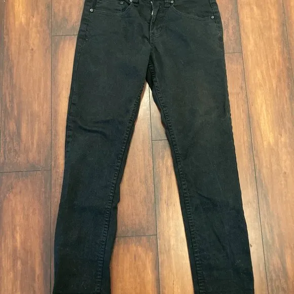 (E) #MEN'S skinny jeans #New york #slim #straight  28X30 black color