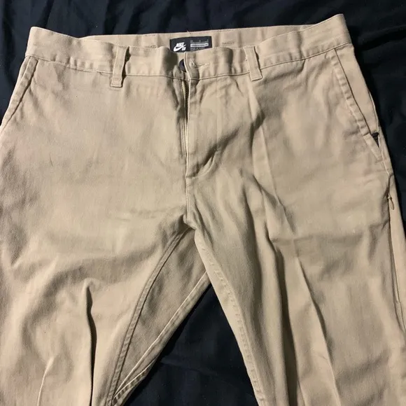 Nike SB light tan denim Jeans slim straight