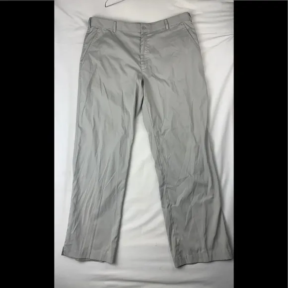 Nike Golf Dry Fit Beige Flat Front Pants Size 36/32