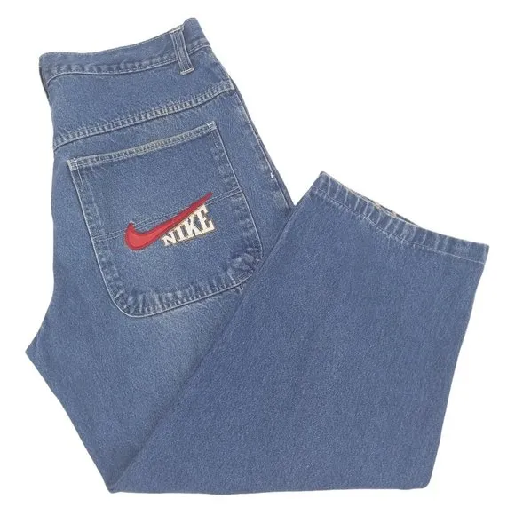 Nike Vintage 80's 90's Carpenter Straight Spellout Jeans Relaxed Streetwear 38