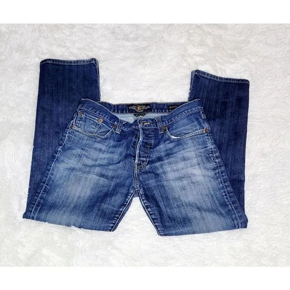 Lucky Brand 221 original straight premium Italian Jeans