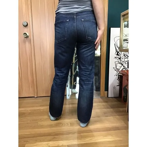 Norman Russell The Cookie 30” Dark Wash Straight Leg Selvedge Jeans