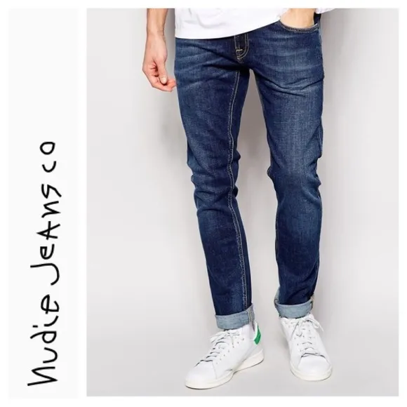 ☮️ NUDIE JEANS Long John Slim Straight Leg 30