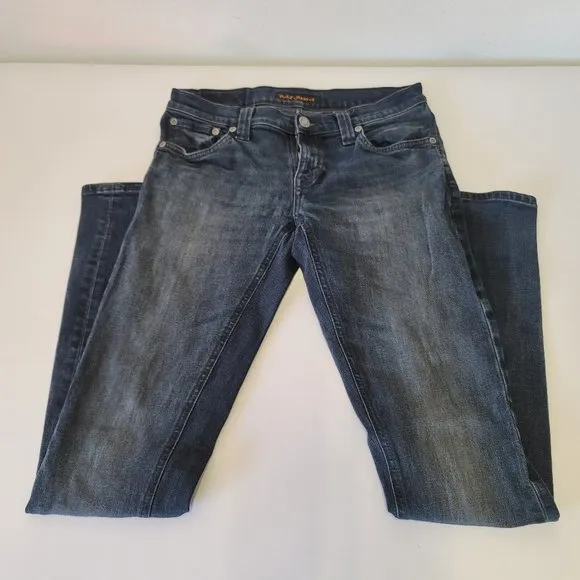 Nudie Jeans co. Skinny Lin Black Yard Jeans 27x32