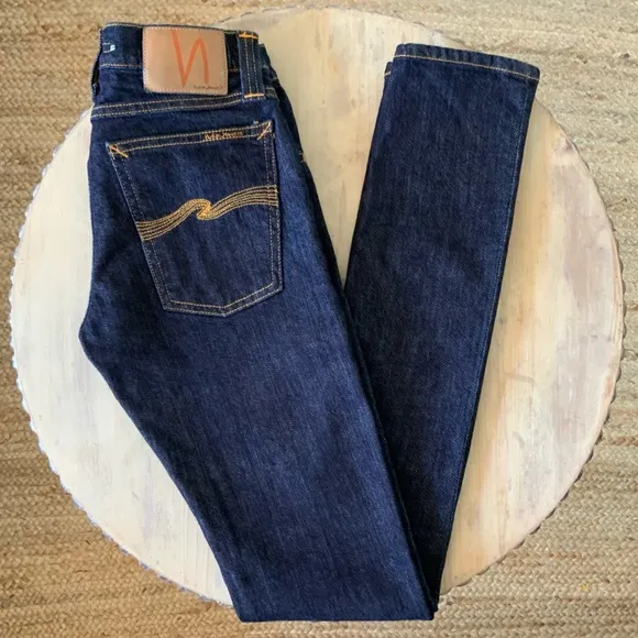 Nudie Jeans Co Skinny Lin Dry Deep Orange