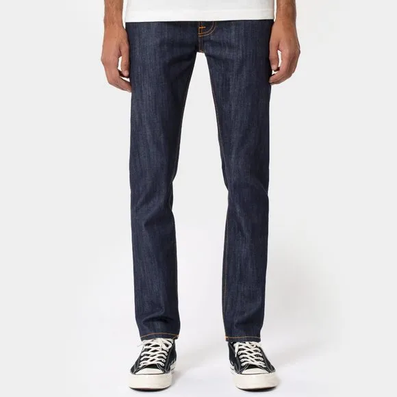 Thin Finn Dry Ecru Embo Mens Jeans Denim SZ 30 x 32 Blue Worn