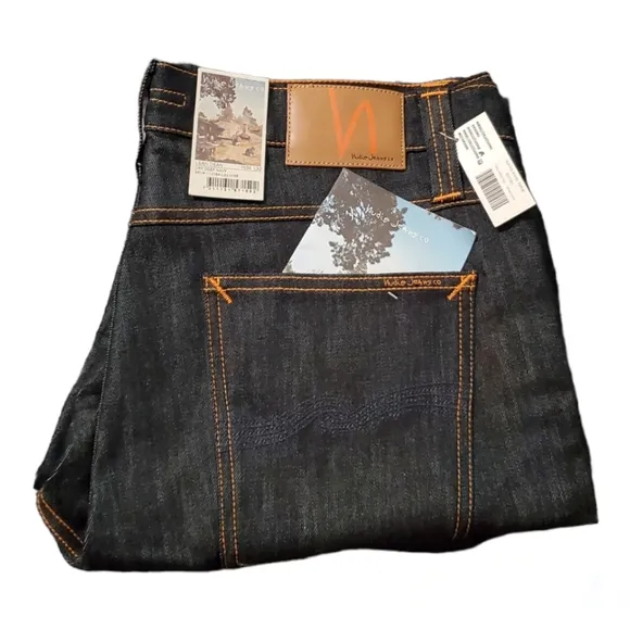 36 / 32 / Nudie Jeans Lean Dean Dry Deep Navy Brand New
          
      NWT