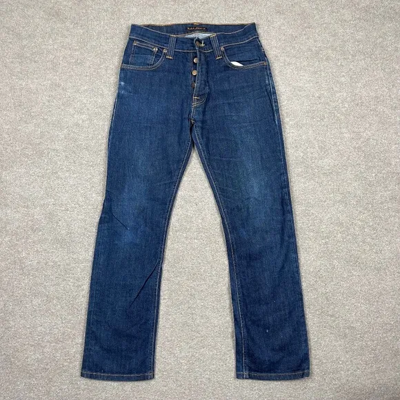 Nudie Jeans Mens 26 Blue Regular Fit READ DESCRIPTION