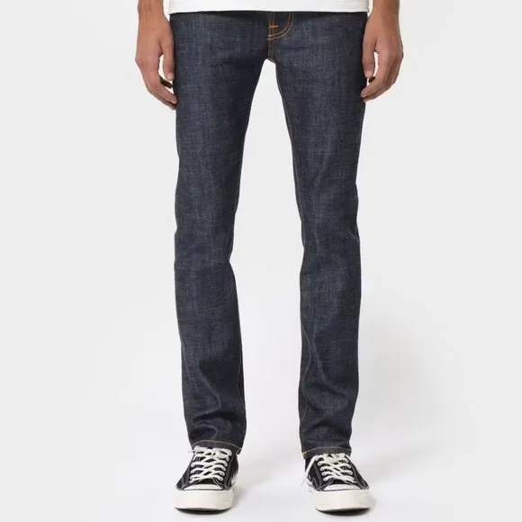 Nudie Jeans Co Men's Organic Cotton Thin Finn Dry Twill Jeans Size 30x34