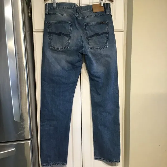 Nudie Steady Eddie Cold Blues Straight Jeans W34 L34