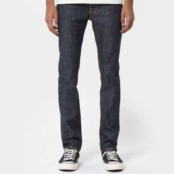 Nudie Jeans Co Men's Organic Cotton Thin Finn Dry Twill Jeans Size 30x34