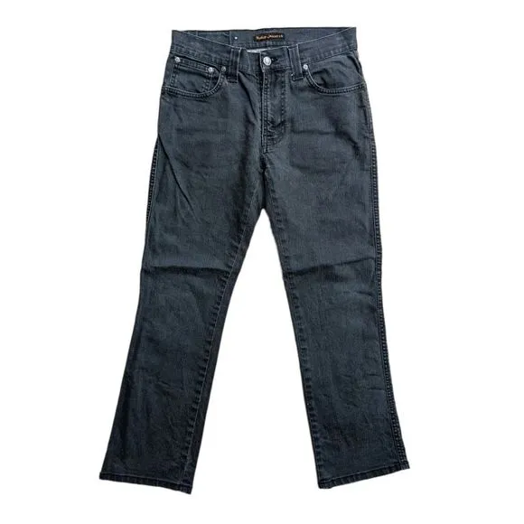 Nudie Jeans Co Men's Charcoal Grey Skinny Jeans Size 30x34