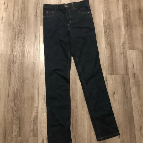 Men’s dark wash jeans!