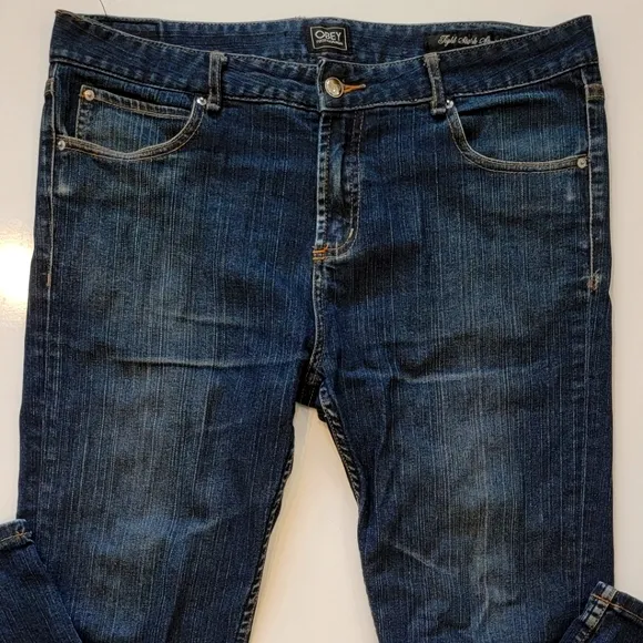 Obey Propaganda Jeans Sz 36, Fits 33.