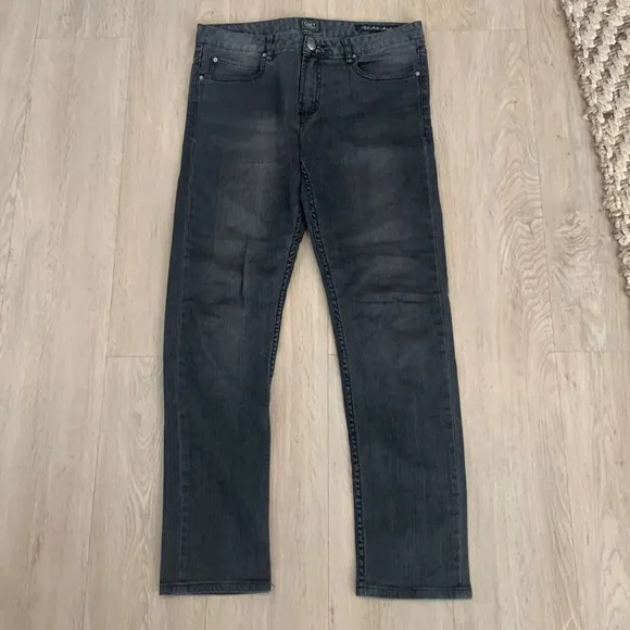 Obey Grey Tight Stretch Straight Leg Jeans