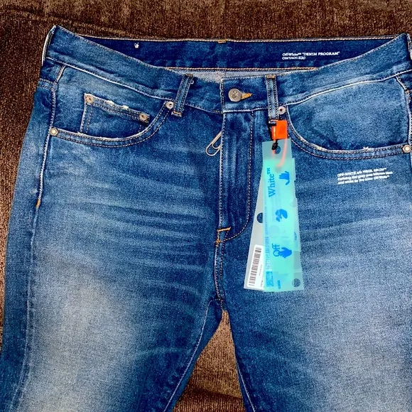 Off-White tm “Denim Program” jeans.
          
      NWT