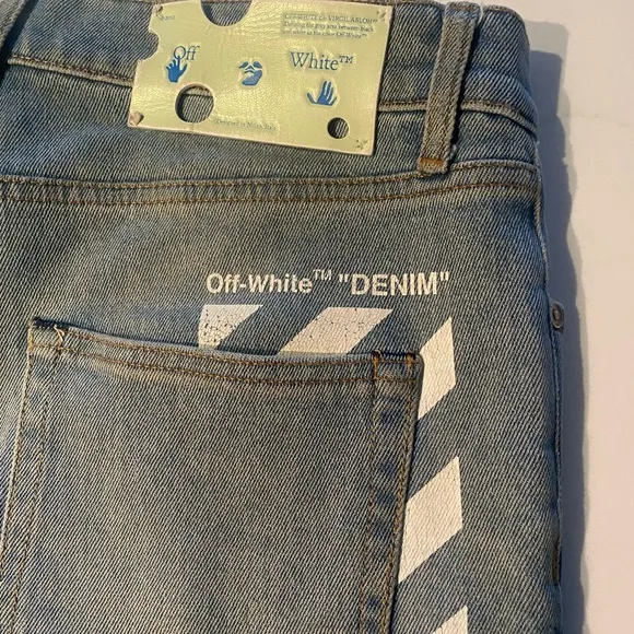 Offwhite dinem skinny fit size 33 8/10 condition